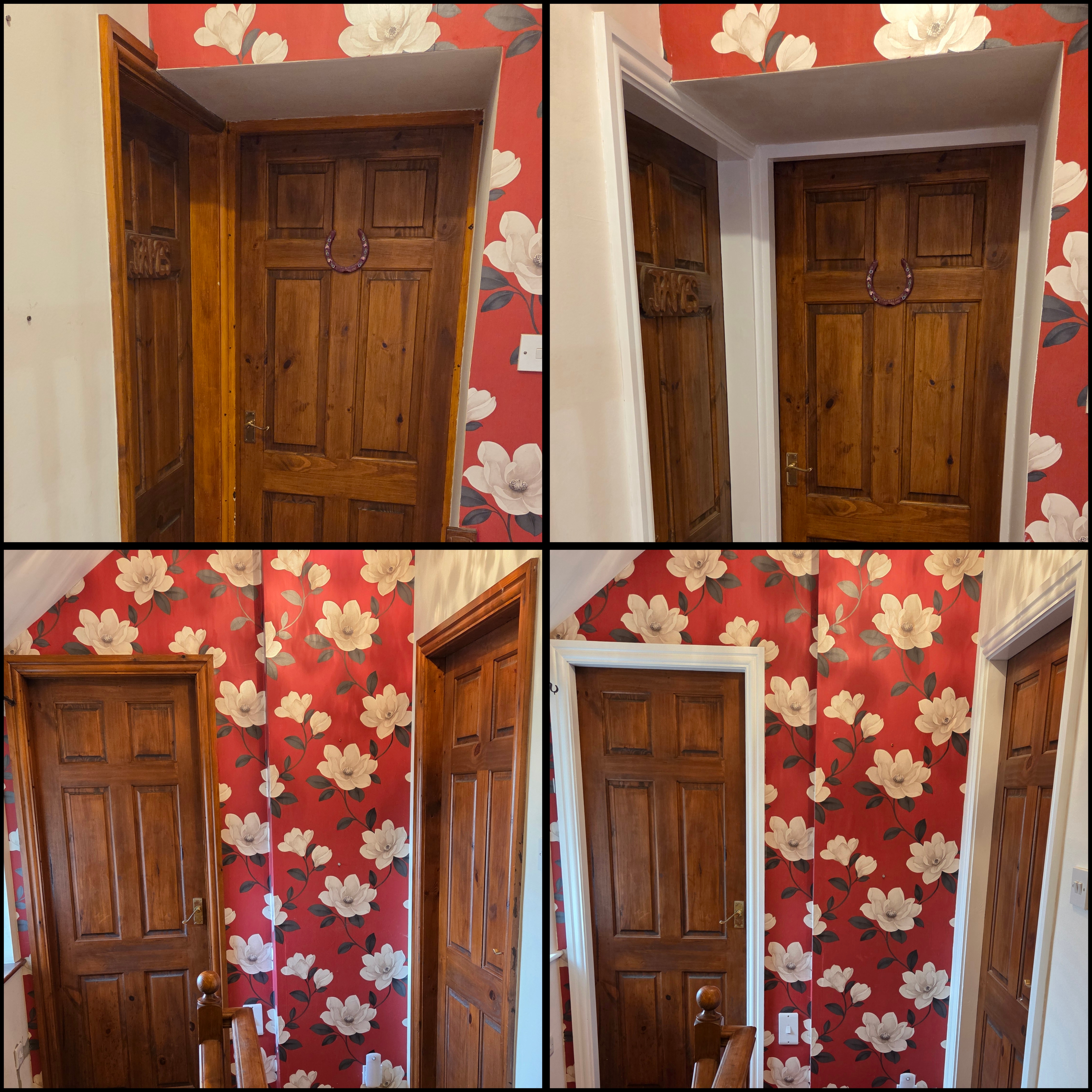 Hallway before and after, Bridlington