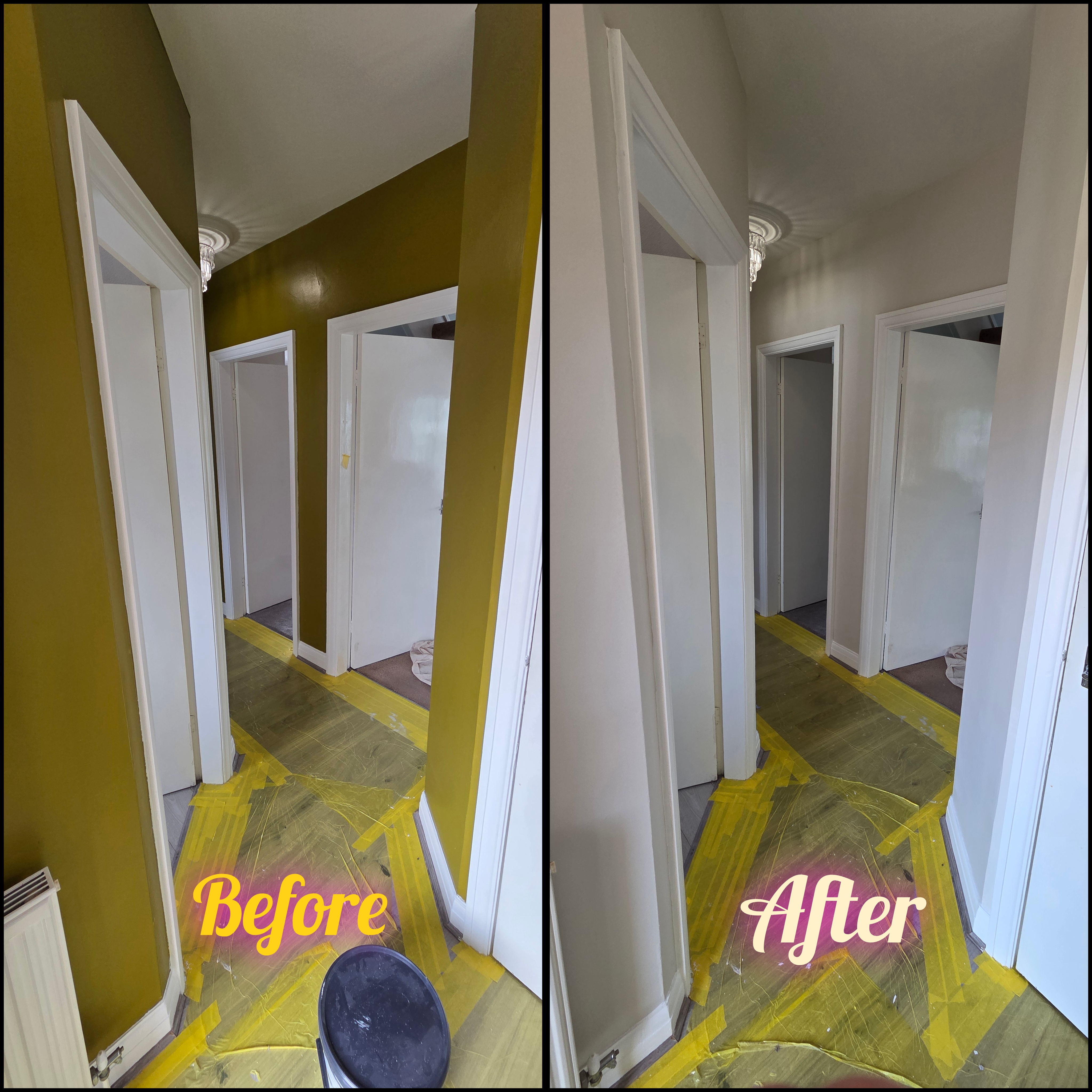 Kitchen transformation before and after, Bridlington